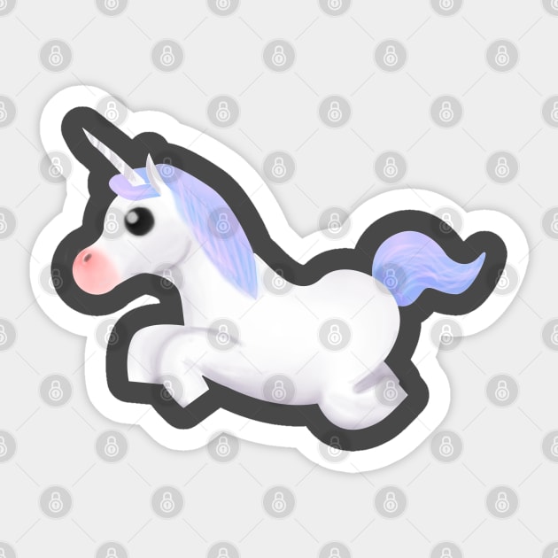 UNICORN Sticker by droidmonkey